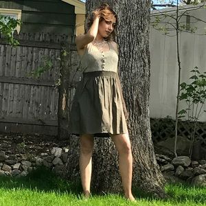 Army Green Twofer Dress